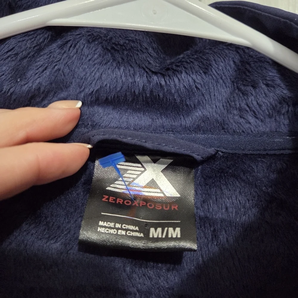 ZeroXposur women's all season Softshell Full Zip Navy Blue jacket Size Medium - Picture 11 of 14